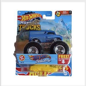 Hot Wheels Monster Trucks Delivery, Re-Crushable 48/75 [1:64 Scale die cast]